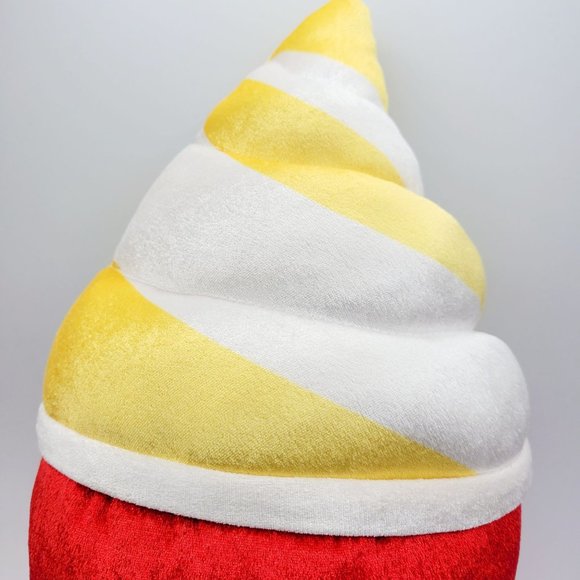 Disney Parks Dole Whip Ice Cream Plush Stuffed Animal Red Cup Scented 18" - Picture 2 of 8